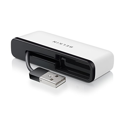 Belkin Travel 4-Port Usb 2.0 Hub With Built-In Cable Management (White) #TOP4