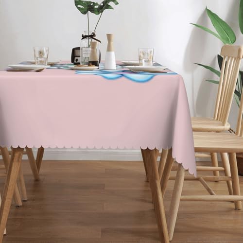 Nappe lapin de Pâques grand format lavable au rendu élégant pour réception - 4