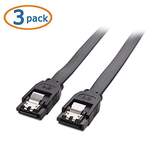 Cable Matters 3-Pack Sata Iii 6.0 Gbps Sata Cable 18 Inches (Sata Cable For Ssd, Sata Ssd Cable, Sata 3 Cables) Black #TOP1