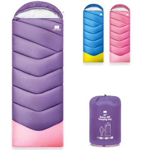 TANSTRIDER Schlafsäcke für Erwachsene und Jugendliche, 3 Jahreszeiten, Leichter Camping-Schlafsack, kompakt, wasserdicht… – Ansicht 2