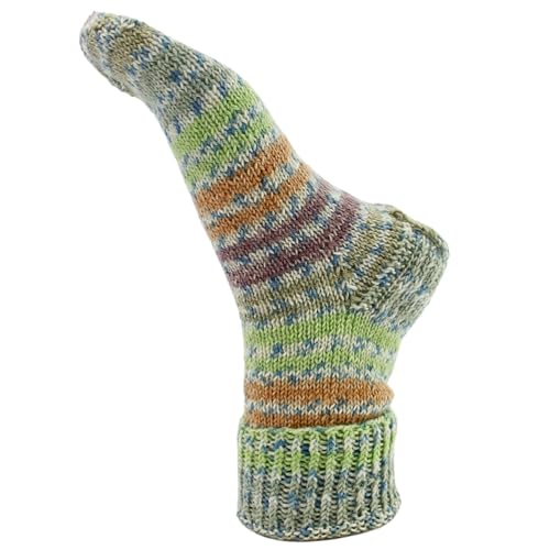 myboshi mysocks Merino, extra weiche 4-fädige Merino-Sockenwolle, 75% Schurwolle, 25% Polyamid, filzfrei, 100g, 420m Grün (Klee), 1 Knäuel – Bild 3