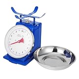 Warmhm Vintage Küchenwaage Mechanische mit Abnehmbarem Tablett Analoge Küchenwaage ohne Batterie Präzise Messung für Backen Mahlzeitenvorbereitung und Retro Küchendekor