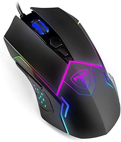 TERPORT S709 Mouse Gaming de RGB Programable, Ratón Gamer Alambri...
