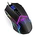 TERPORT S709 Mouse Gaming de RGB Programable, Ratón Gamer Alambrico Ergonómico, Hasta 7200 DPI con 5 Ajustable Niveles, Ratón con 7 Botones y RGB Retroiluminación, Mouse Alambrico para Win y Mac,Negro