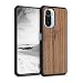 Produktbild kwmobile Bumper Handyhülle kompatibel mit Xiaomi Mi 11i / Poco F3 - Holz Hülle Handy Case Cover Dunkelbraun