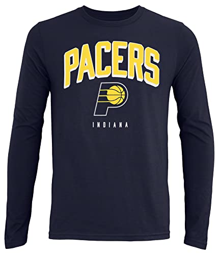 Outerstuff NBA Boys Youth (8-20) Replen Long Sleeve Dunked T-Shirt, Indiana Pacers, Small (8)