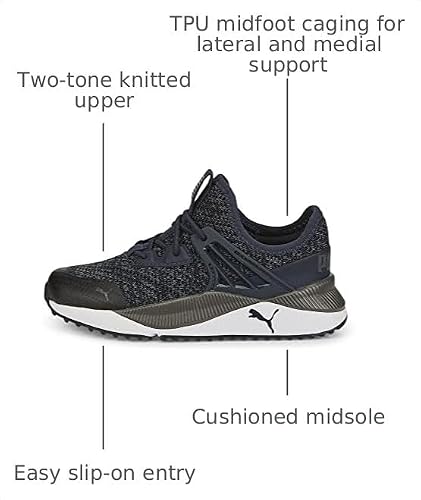 PUMA PUMA Toddler Boys Pacer Future Doubleknit Ac Slip On Sneakers Shoes Casual - Grey - Size 6 M