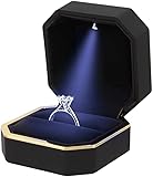 Orita Engagement Ring LED Light Ring Box Jewelry Gift Box Christmas Gift