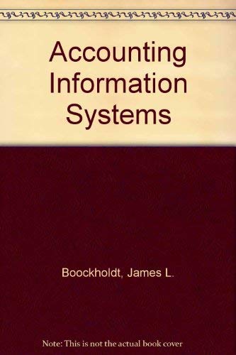 Accounting Information Systems 0256166803 Book Cover