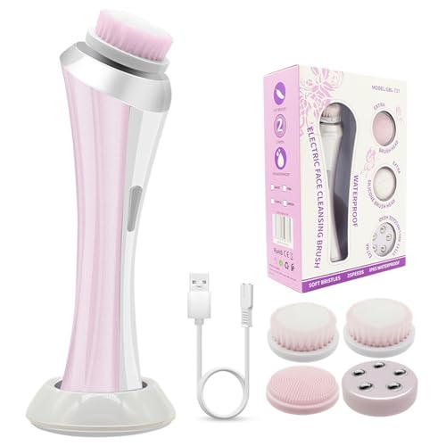 4-in-1 Facial Cleansing Brush with USB Dock