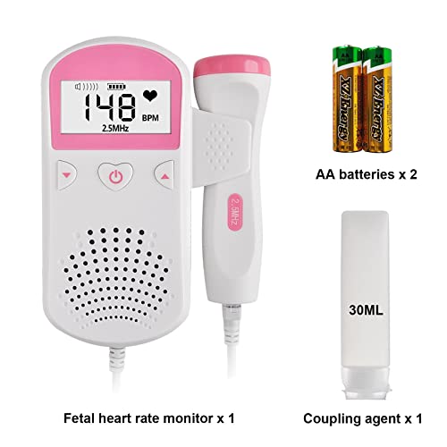 Monitor de batimentos cardíacos Fetal Doppler Monitor fetal Monitor de batimentos cardíacos de bebês