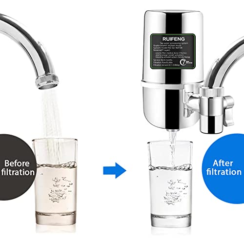Faucet Water Filter, Pre-Stage 7 Filter, Tap Water Filter, Reduce Heavy Metals, Rust, Sediment, Chlorine, And Bad Smell #TOP1