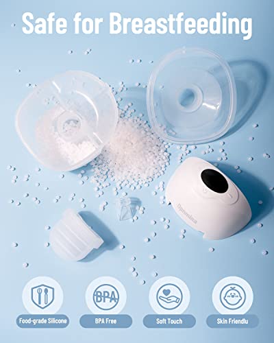 Wearable Breast Pump,Opnmina Hands Free Breast Pump,3 Modes & 12 Levels, Electric Breast Pump,Breastfeeding For Mom,Double Wireless Portable Breast Pump With Lcd Display,24Mm,2 Pack #TOP7