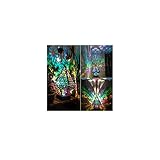 GURSAC Colorful Floor Wooden Lamp, Bohemian Light Polar Star Large Bohemian Floor Decorative Lamp LE