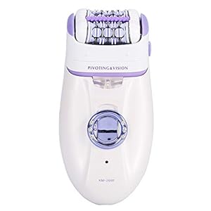 2 in 1 Epilierer, elektrische Epilierer, frauen dame elektrische haarentfernung rasierer epilierer Wet&Dry Epilergerät für arm bein achselhöhle körper (Lila)