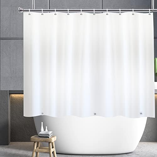 YISURE Short Shower Curtain 71"x59", Black Glitter Shower Curtain, Shower Curtain for Bathroom Width 180 x Height 150cm