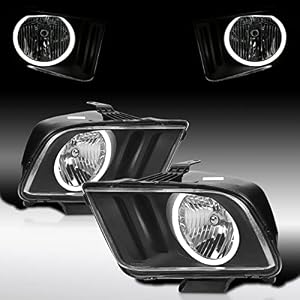 Autozensation LED Halo Headlights for 2005-2009 Ford Mustang