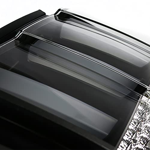 Spec-D Tuning Black Housing Clear Lens Sequential Led Bar Tail Lights Compatible With 1999-2004 Ford Mustang, Left + Right Pair Assembly #TOP7