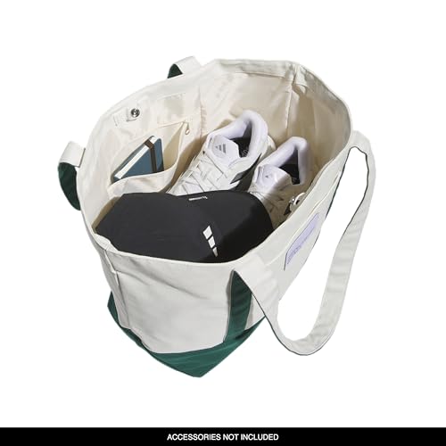 Image of adidas Canvas Court Tote Bag | Roomy Interior, Interior Pockets, Comfortable Straps, Durable Build, Everyday & Court Ready