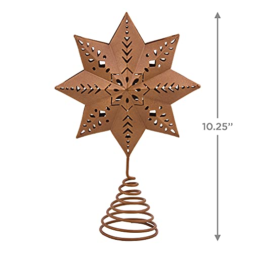 Hallmark Star Metal Tree Topper, Rustic Christmas Tree Decoration #TOP2