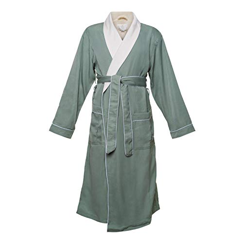 CHADSWORTH & HAIG Ultimate Doeskin Brushed Microfiber Bathrobe Lined In Terry. Luxury Spa & Hotel Bathrobe for Women and Men