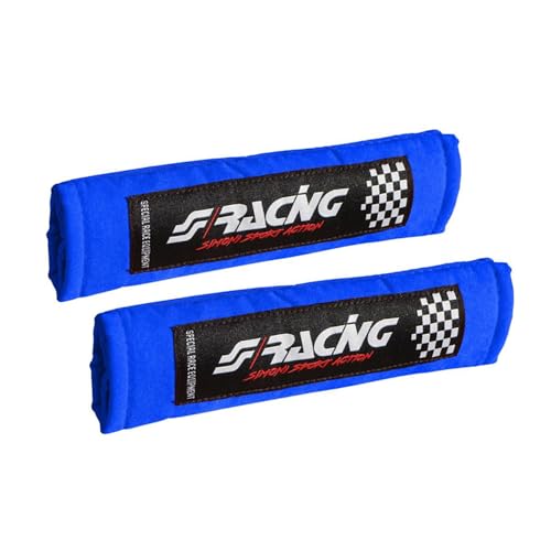 Simoni Racing CC2/B-V Cuscinetti Copricintura Sport Universali, Microfibra Blu