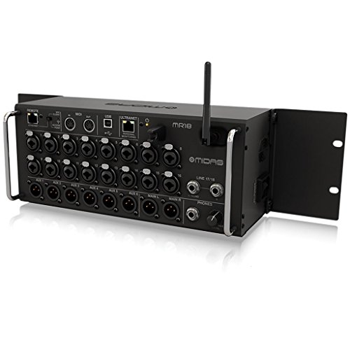 Midas MR18 18-Input Digital Mixer for iPad/Android Tablets with 16 Midas PRO Preamps, Integrated Wifi Module and Multi Channel USB Audio Interface by Midas - Used condition - CA$1021.25