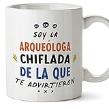 Ya en mundofriki.es: MUGFFINS Tazas para ARQUEÓLOGA mujer - En Español - Todos te advirtieron - 11 oz / 330 ml - Regalo original y divertido