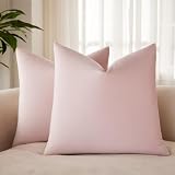 Juego de 2 Fundas de cojín Decorativas de Terciopelo Rosa de 20 x 20