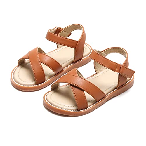 Otter Momo Girls Sandals Open Toe Princess Flat Sandals With Ruffle Size 12 Summer Sandals #TOP3