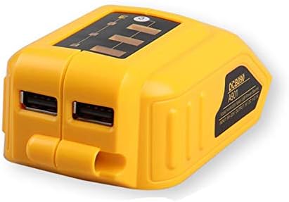DCB090 USB Power Source Converter with 3 in 1 USB Cable for Dewalt 14.4V 18V 20V DCB120, DCB121, DCB127, DCB140 Lithium-Ion Slide Style Battery