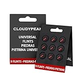 CloudyPeak Flint Refills for Lighter Flint Replacement Ferrocerium Flint Stone Compatible with Petrol or Gas Lighters, 2 Packs Lighter Flints 18 Pcs Flints (Red 2Packs)