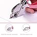 2PCS Staple Remover Tool for Office, Effortless Staple Removal from Documents, Papers, and Files - Blue+Pink