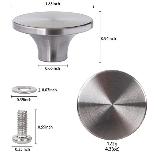 Solid Stainless Steel Universal Dutch Oven Knob, Replacement Handle For Le Creuset,Aldi,Lodge, And Other Enameled Cast-Iron Dutch Oven #TOP1