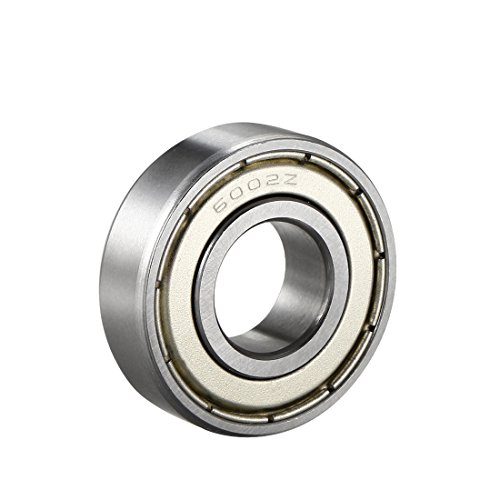 sourcing map 6002Z Deep Groove Ball Bearing Single Shield 60102 (Pack of 1)