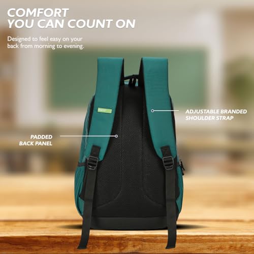 Image of United Colors of Benetton Unisex High-School Backpack LEGEND | 3-Compartment | Large Capacity Bag with Airmesh Padding | Backpack for School Girls and Boys | 28L Capacity