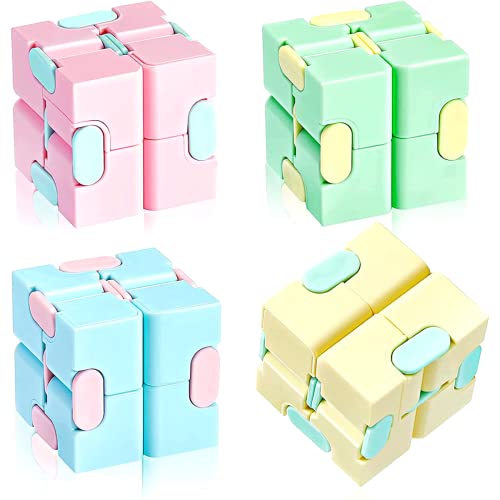 Fidget Toy Cubo Infinito Infinity Cube Antistress No Brasil (Azul)