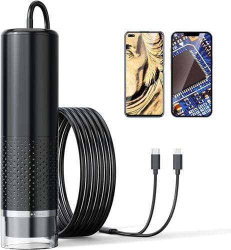Handheld Digital Microscope Camera, 50X-1600X Magnification USB Pocket ...