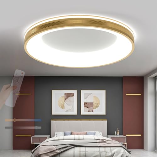 Lampe de Plafond avec Télécommande et intensité réglable 2700K-6500K pour chambre