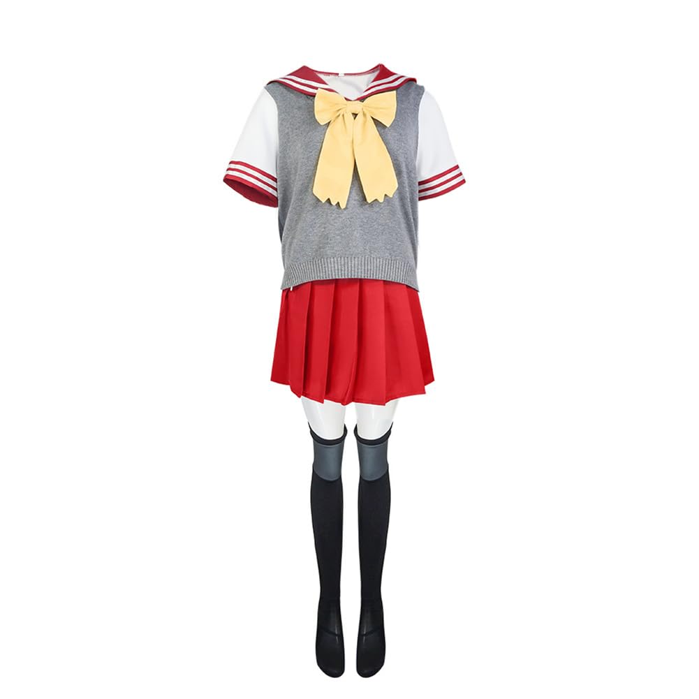Anime Inui Sajuna kostium cosplay Inui Sajuna cosplay żeglarz czerwona spódnica mundurek szkolny garnitur anime stroje na Halloween