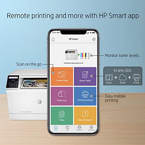 Hp Color Laserjet Pro M182Nw Wireless All-In-One Laser Printer, Remote Mobile Print, Scan & Copy, Works With Alexa (7Kw55A) #TOP2