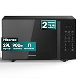 Hisense 900 Watt Microwave with Grill H29MOBS9HGUK, Black, 29 Litre