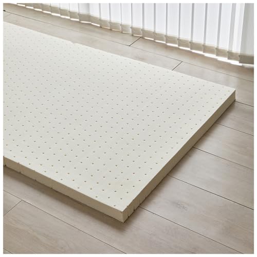 Colchón de látex 100% Natural, compresión y sin deformación, ventilación de poros en Forma de Panal, Suave y cómodo, colchón de látex5 cm,2in,90x190cm(35x75in)