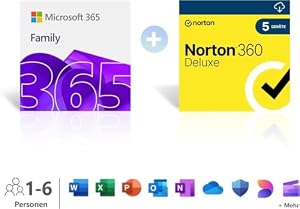 Microsoft – Microsoft 365 Family │ 1 Jahr │ bis zu 6 Personen │ Office A