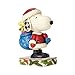Enesco Peanuts by Jim Shore Santa Snoopy and Woodstock Stone Resin, 10.25” Figurine