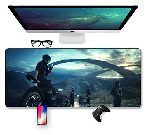 IGIRC Tapis De Souris Speed ​​Gaming Final Fantasy Final, Tapis De Souris 700 X 300 Mm, Large Tapis De Souris Grand Format XXL avec Base De 3 Mm D'Épaisseur, pour Ordinateurs Portables, Pc