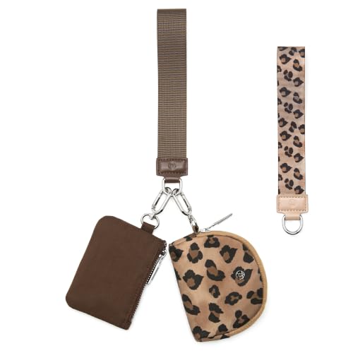 Image of Mum's Memory Mini Zip Around Wristlet Wallets for Women -KeyChain Wallet with Detachable Dual Pouch Wristlet -Key Chain Coin Purse Small Wallets