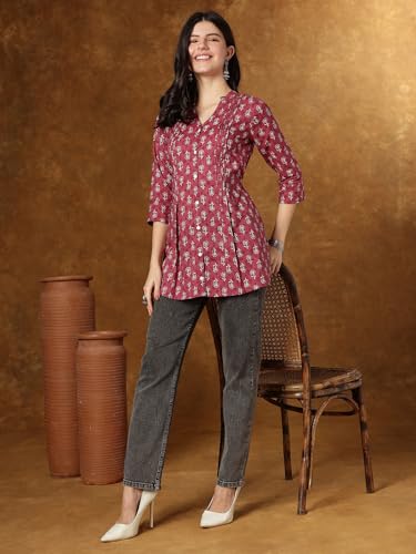 Image of Janakdulari Fashion Cotton Printed Top for Women and Girls (JDC-307)|| Party Office Home College Jean Wear