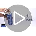 Image of NAUTICA Premium Leak-Proof Insulated Water Bottle - 1pc (Stern)| 500ml | Stainless Steel Flask with 24 Hours Temperature Retention | Ideal for Travel, Gym, Office Use Titanium Printed-Blue /Brown