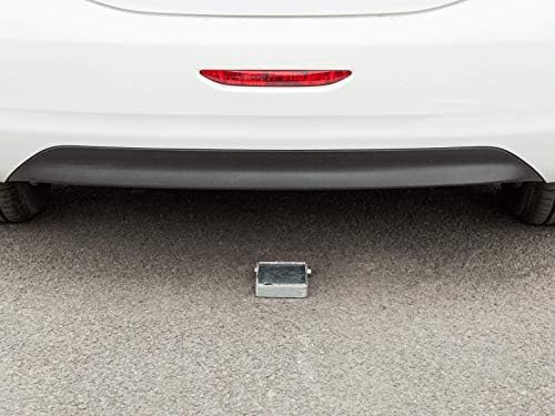Removable Parking Post Barrier, Red and White Metal Galvanised Heavy Duty Security Bollard